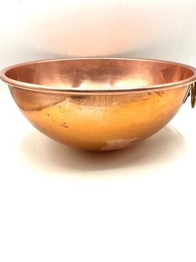 Copper Mixing Whisking Bowl  8.5"